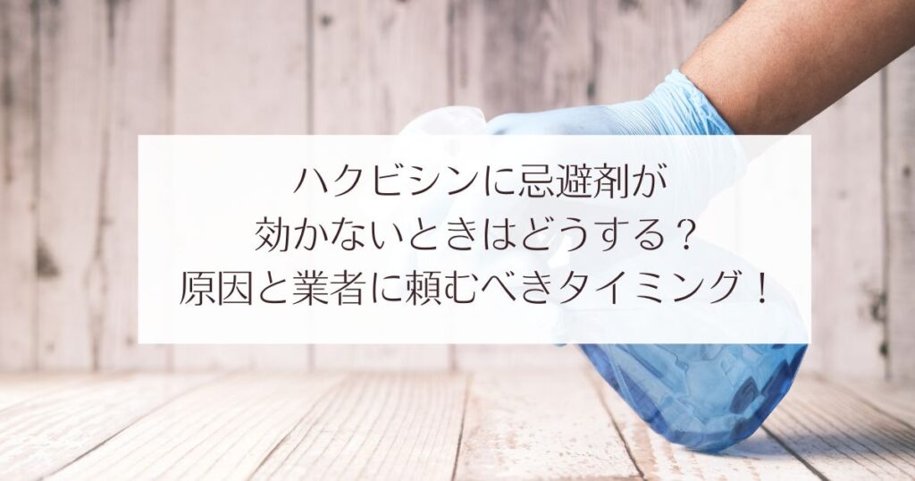 ハクビシン忌避剤が効かないときはどうする？原因と業者に頼むべきタイミング！